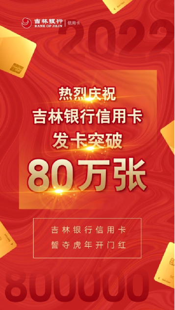 搜狐网:吉林银行信用卡发卡量突破80万张